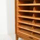 Antique Scandinavian filing cabinet, tambour archive cabinet, high-end, single, Sweden, 1960s