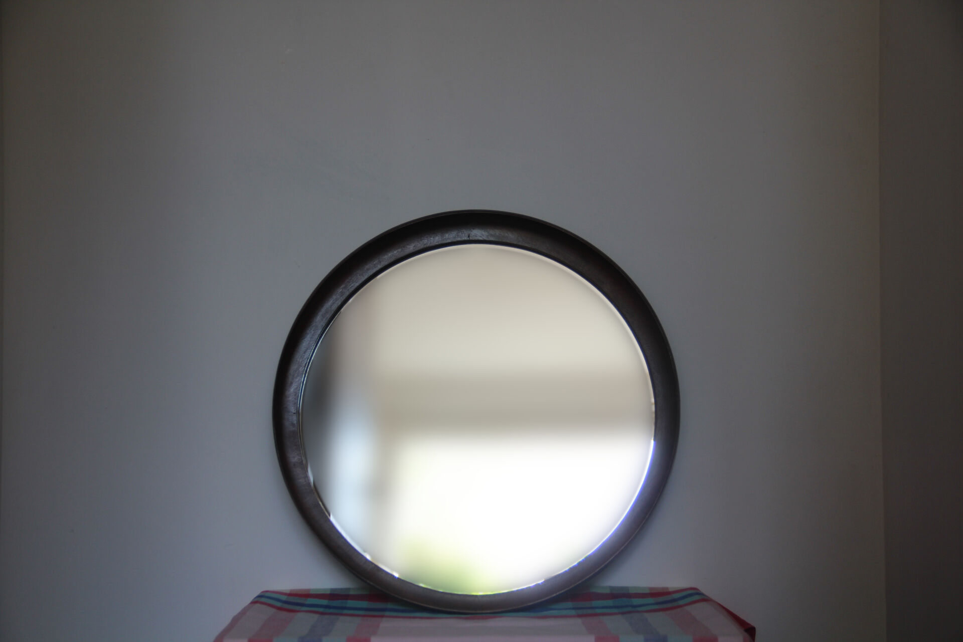 Vintage mirror, exotic wooden frame 50cm