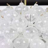 Glass Tulipan chandelier by Kalmar, Austria, 1960s