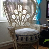 White Emmanuelle armchair