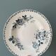 Set of 7 mismatched hollow plates Terre de Fer XIXth