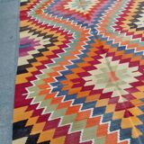Turkish kilim rug,328x164 cm