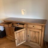 Louis Philippe sideboard in solid walnut