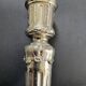 Antique silver-plated candlesticks in classic style
