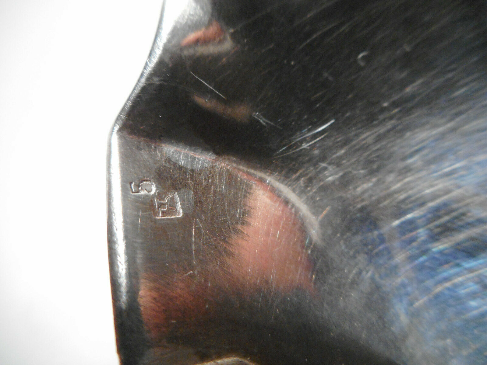 Cuillère de service sauce métal argenté art déco poinçon C L