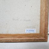 Old lithograph signed Claude Micaud