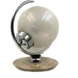 Murano glass spherical table lamp, Mazzega Italy 1970s