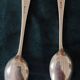 Pair of small silver-plated spoons
