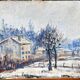 Hameau sous la neige, Lyon school, signed