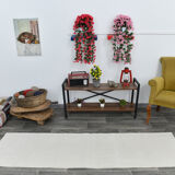 2x8 neutral beige hemp runner rug 66x240cm