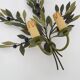 Large pair of olive branch wall sconces Art et FLoritude