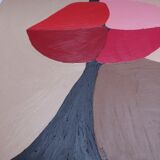 Acrylic paint kiss