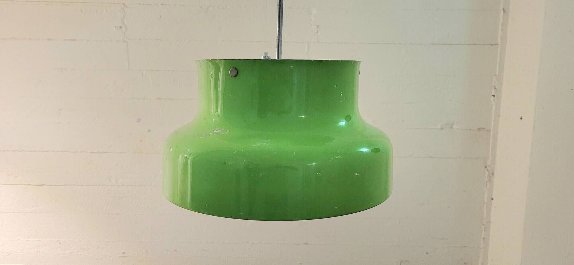 Kelly green Bumling pendant lamp by Anders Pehrson for Ateljé Lyktan, 1970s
