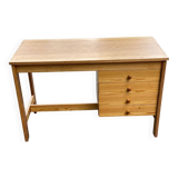 Bureau d'écolier style scandinave bois et 4 tiroirs