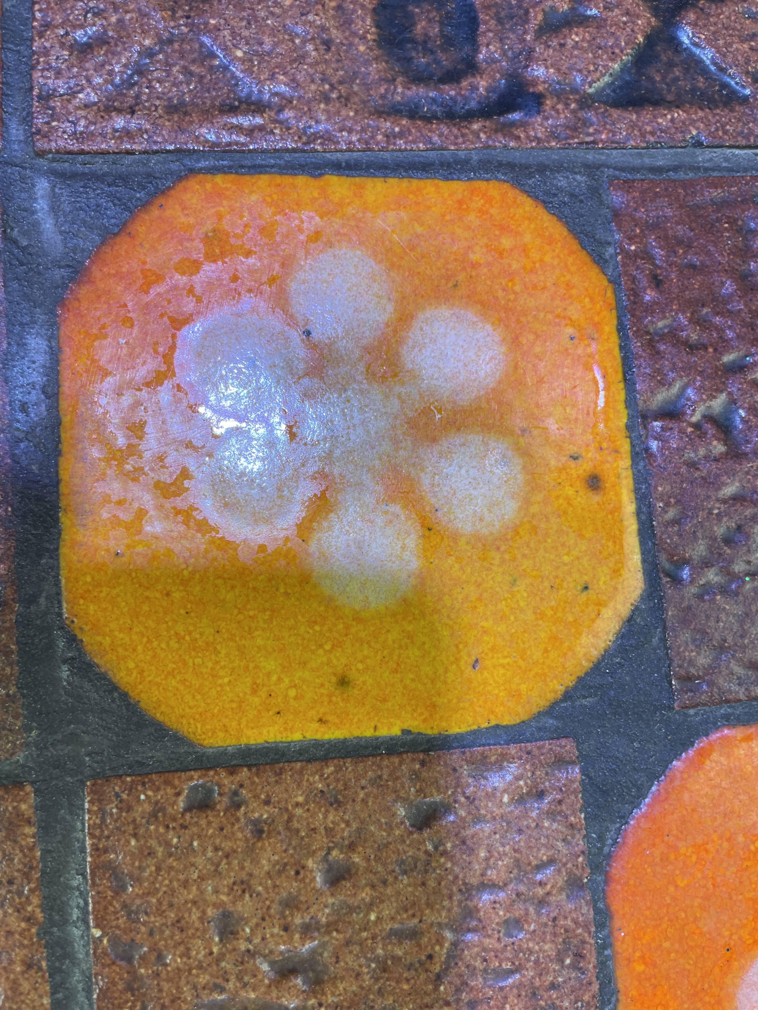 Glazed ceramic coffee table