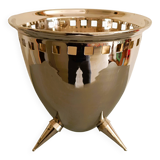 Silver metal wine cooler