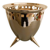 Silver metal wine cooler