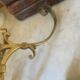 Coat rack, double hook in bronze from the 19th century.