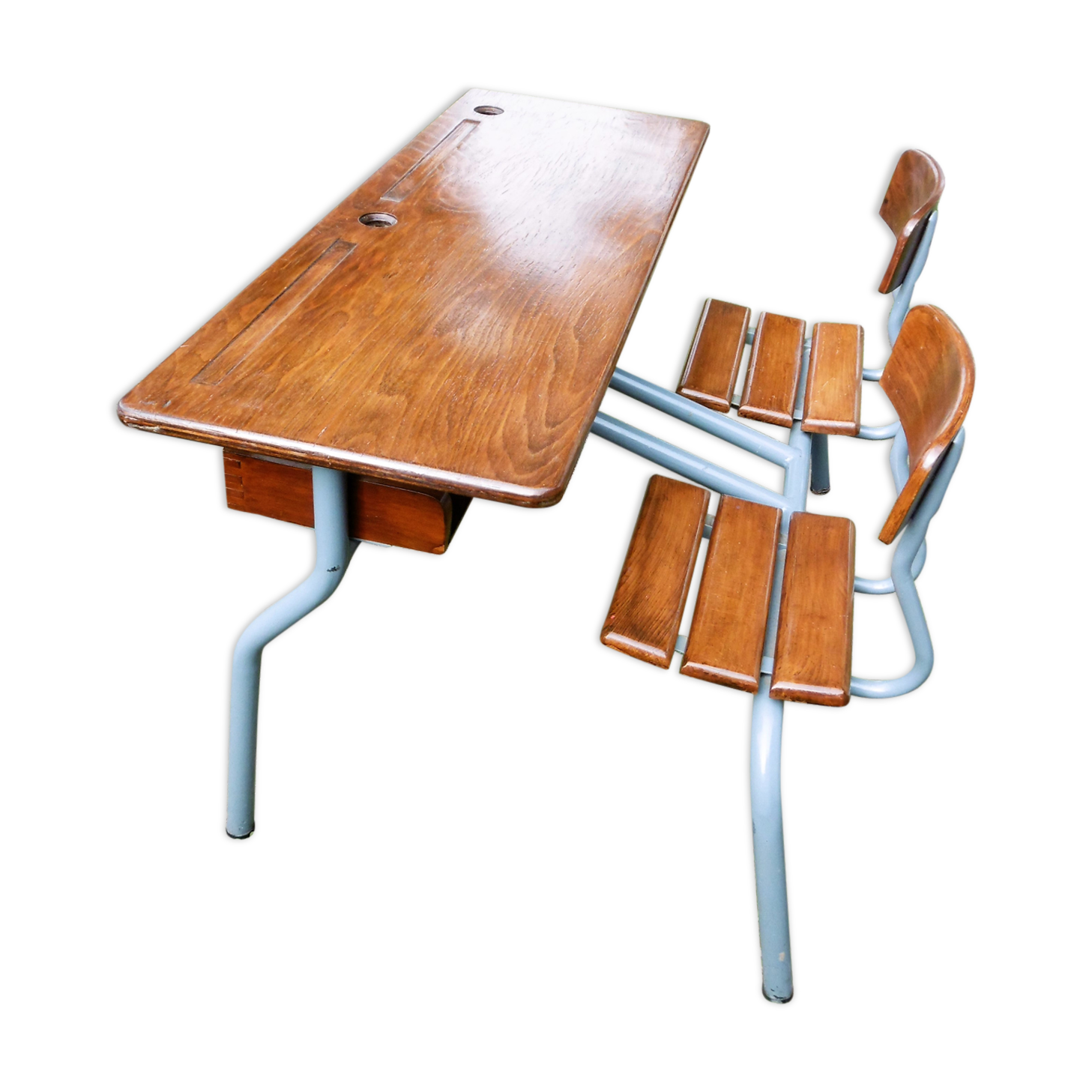 Bureau d'écolier double