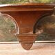 Pair of wall consoles in mahogany