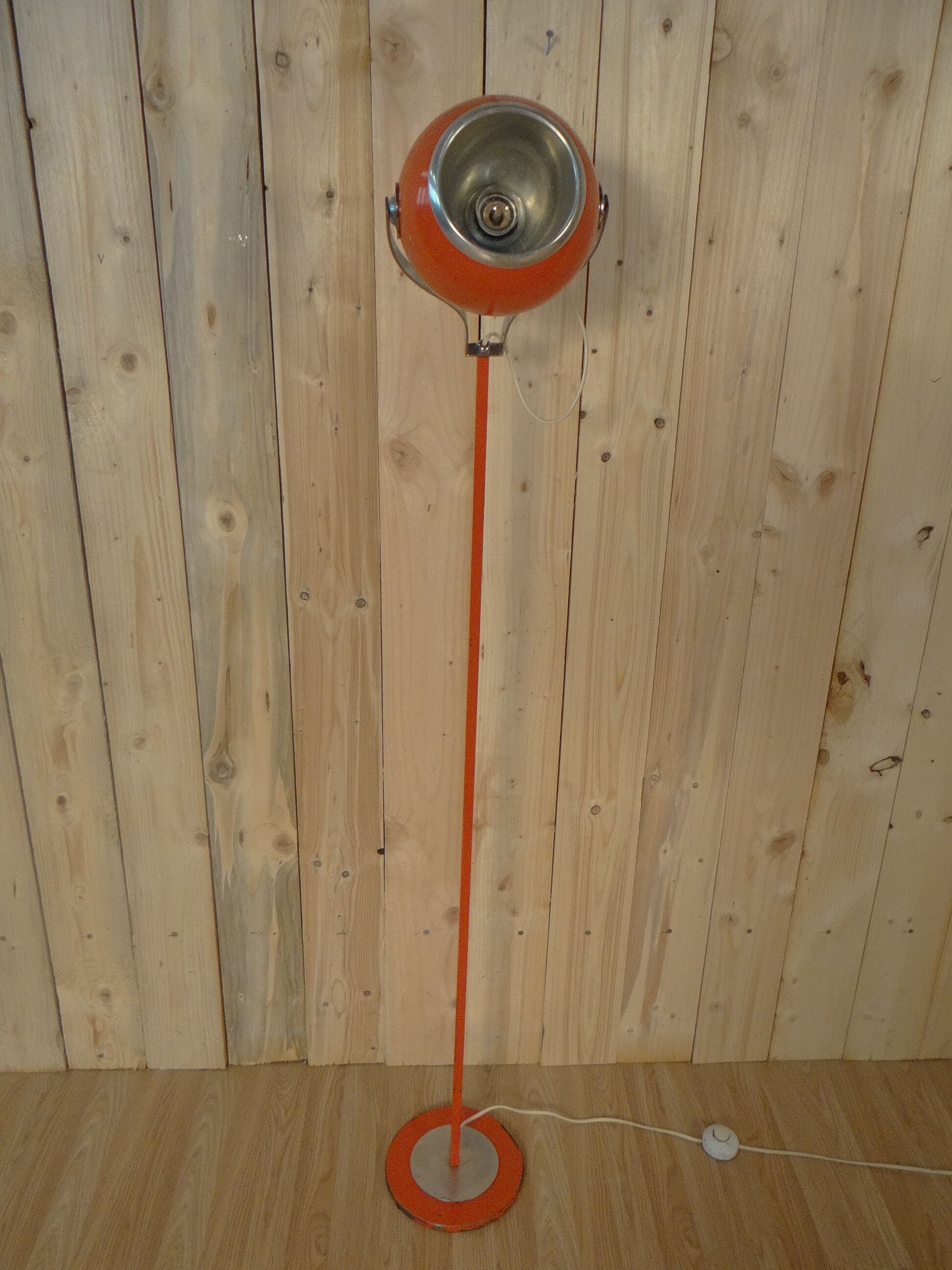 Vintage orange lamppost