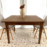 Vintage table in raw wood