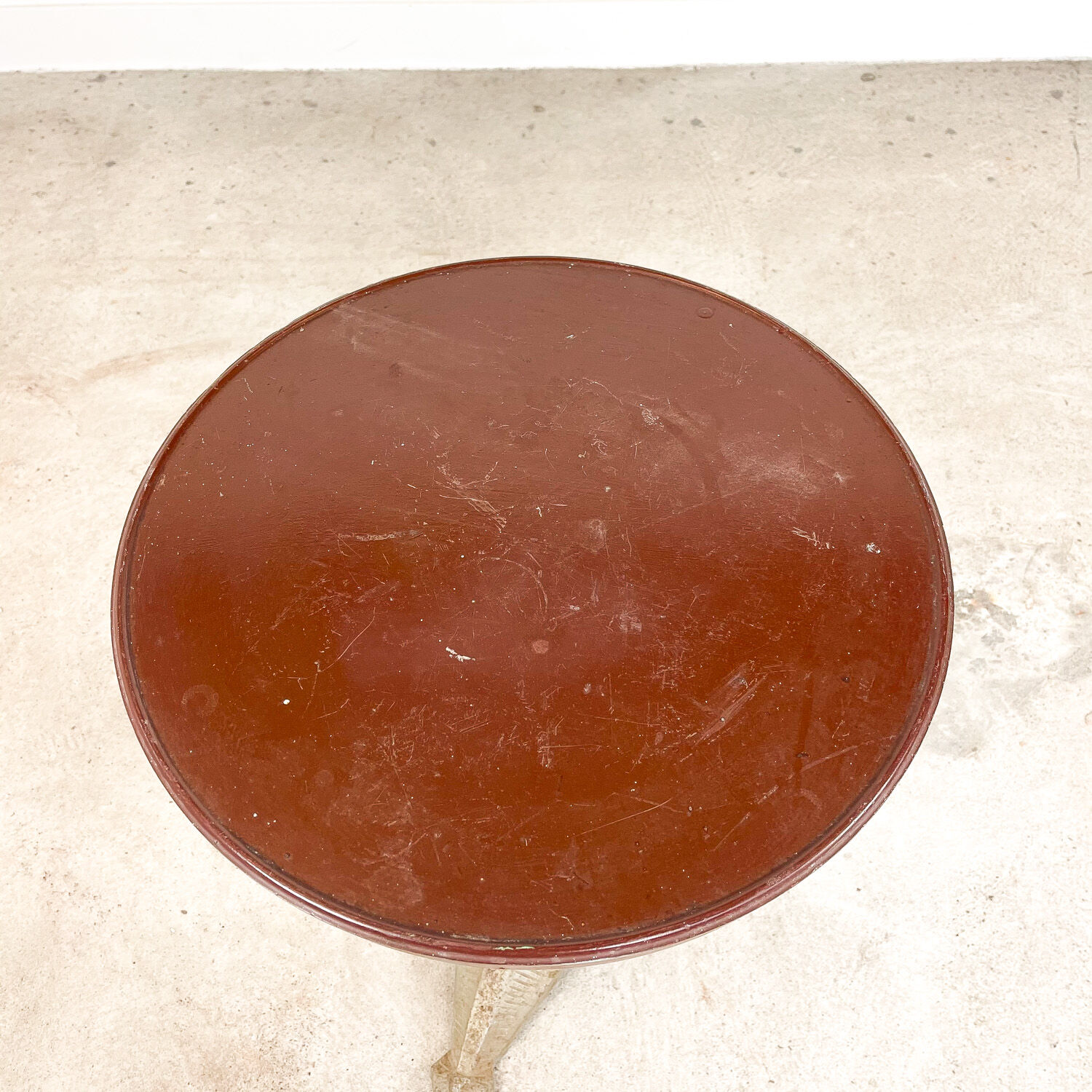 Vintage art deco bistro table with bakelite top