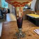 Marbled glass corolla cup. The French Glass.