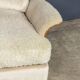 Vintage 20th century cream velvet "tulip" seating suite by km wilkins c1970