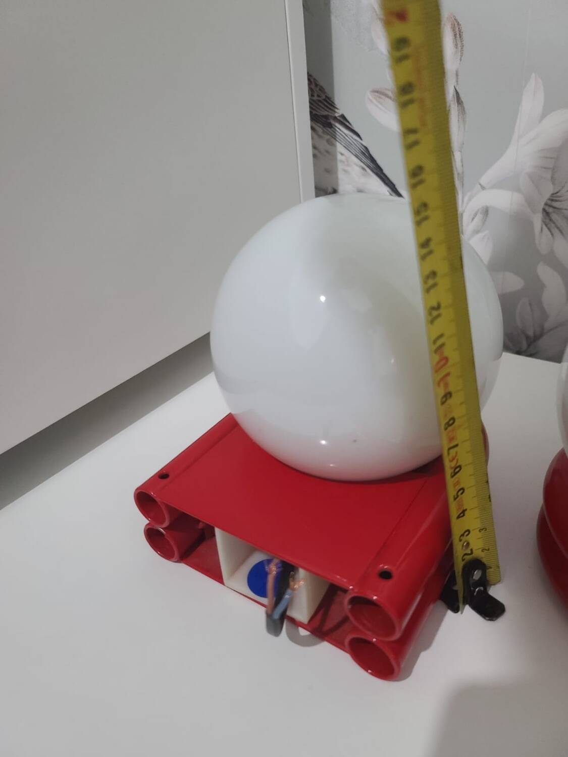 Pair of space age wall lights