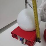 Pair of space age wall lights