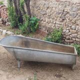 Old zinc bathtub