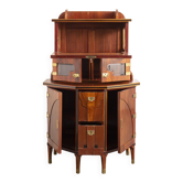 Art Nouveau Mahogany Cabinet by August Ungethüm, Ca. 1905
