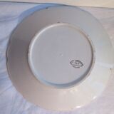 Polychrome plate signed Lunéville: Le Coq