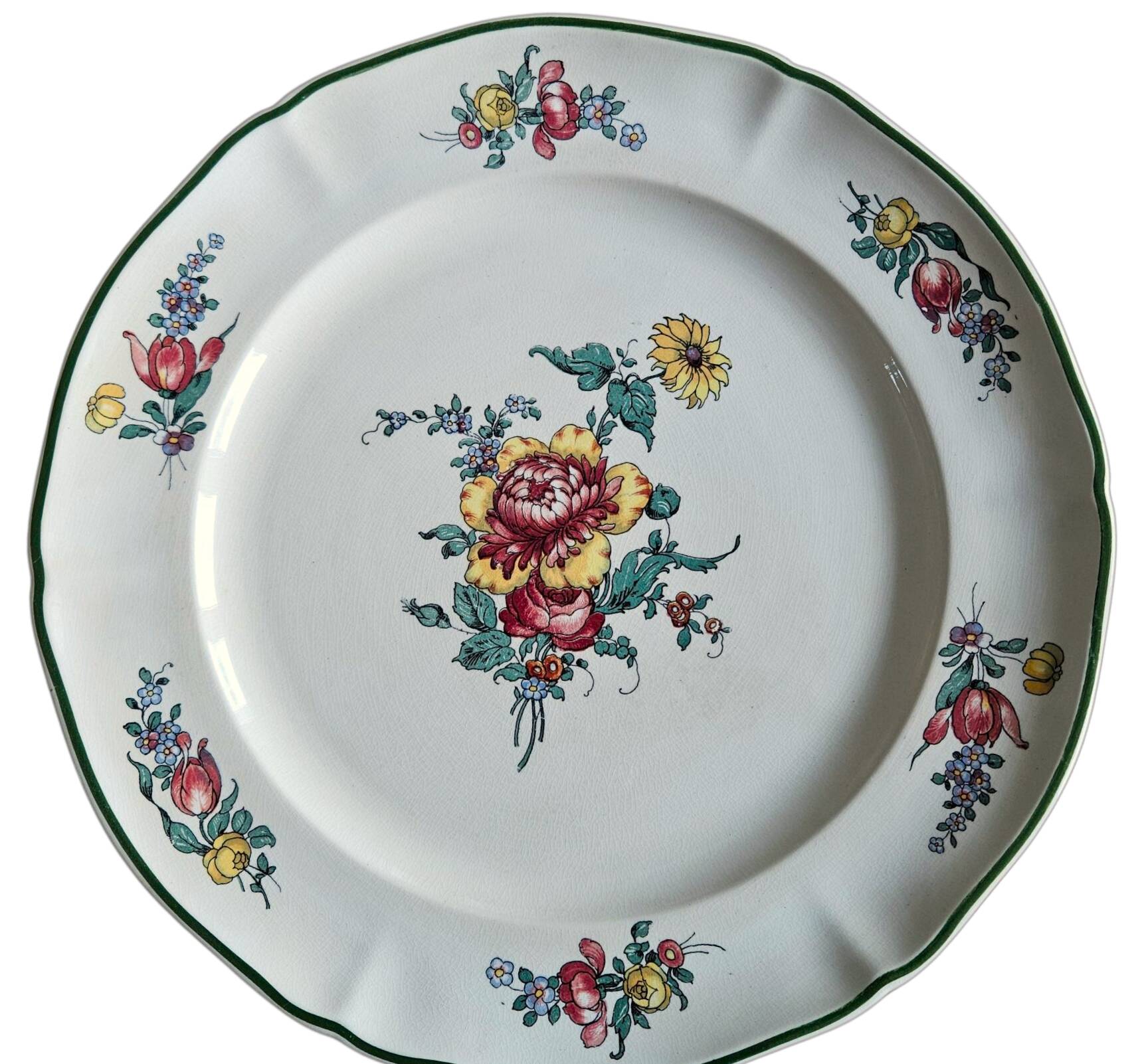 Antique earthenware serving dish from Villeroy & Boch