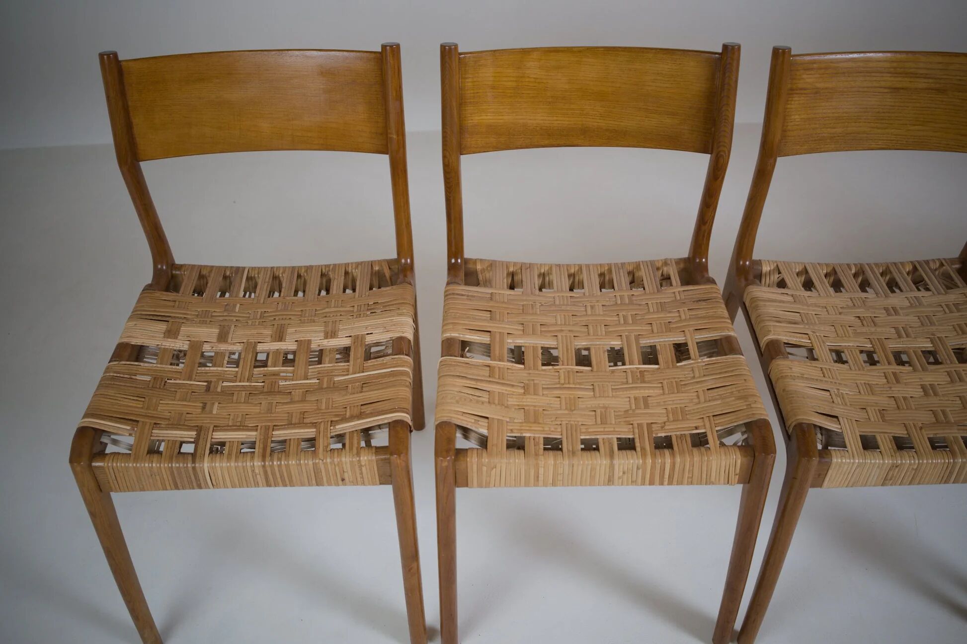 Set of 6 GESSEF chairs published by Consorzio Sedie Friuli, Italy, 1970s.
