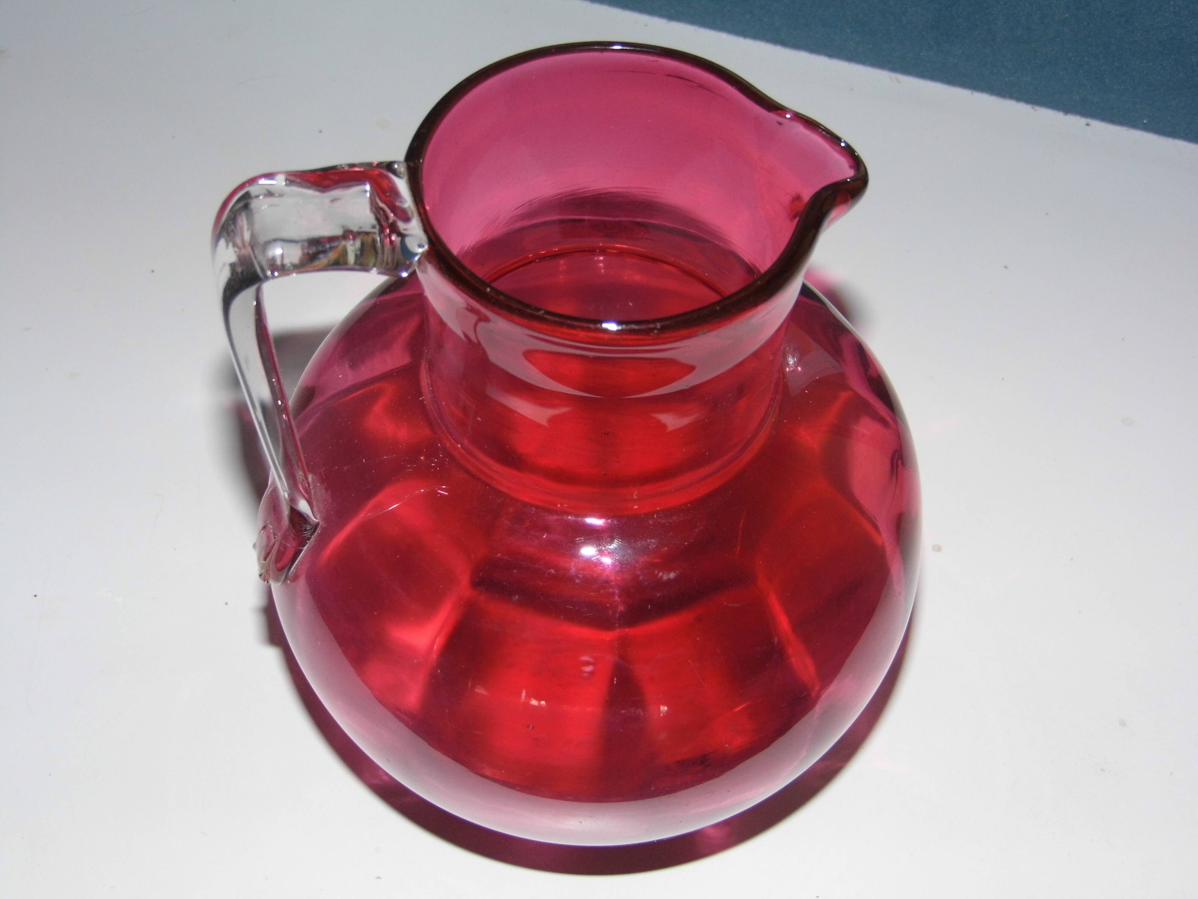Pitcher, blown glass water pot
