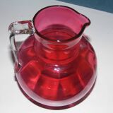 Pichet pot à eau en verre soufflé