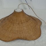 Lustre en rotin, vintage