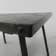 Brutalist coffee table with slate top