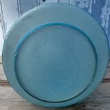 Blue globe hanging lamp