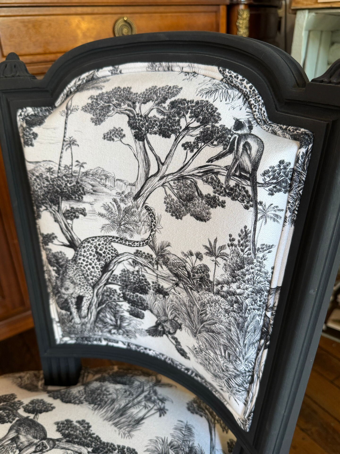 Corner chair Louis XVI - traditional upholstery