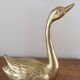 Vintage Brass Swan