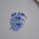 Set 6 assiettes creuses Dux bleues Boch 1960