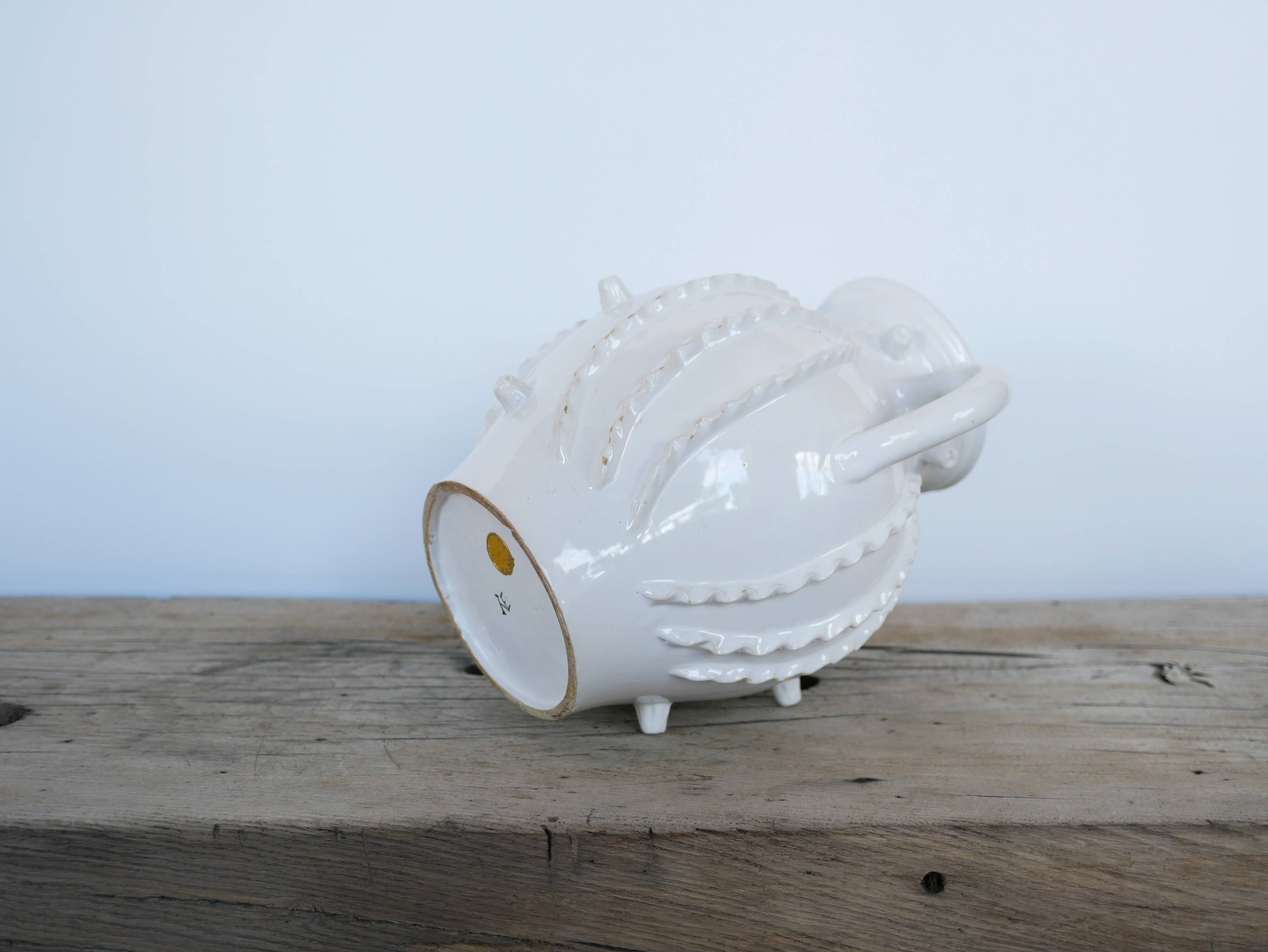 Vintage ceramic vase by Emile Tessier