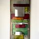 Large metal "polychrome" mirror — 1970s