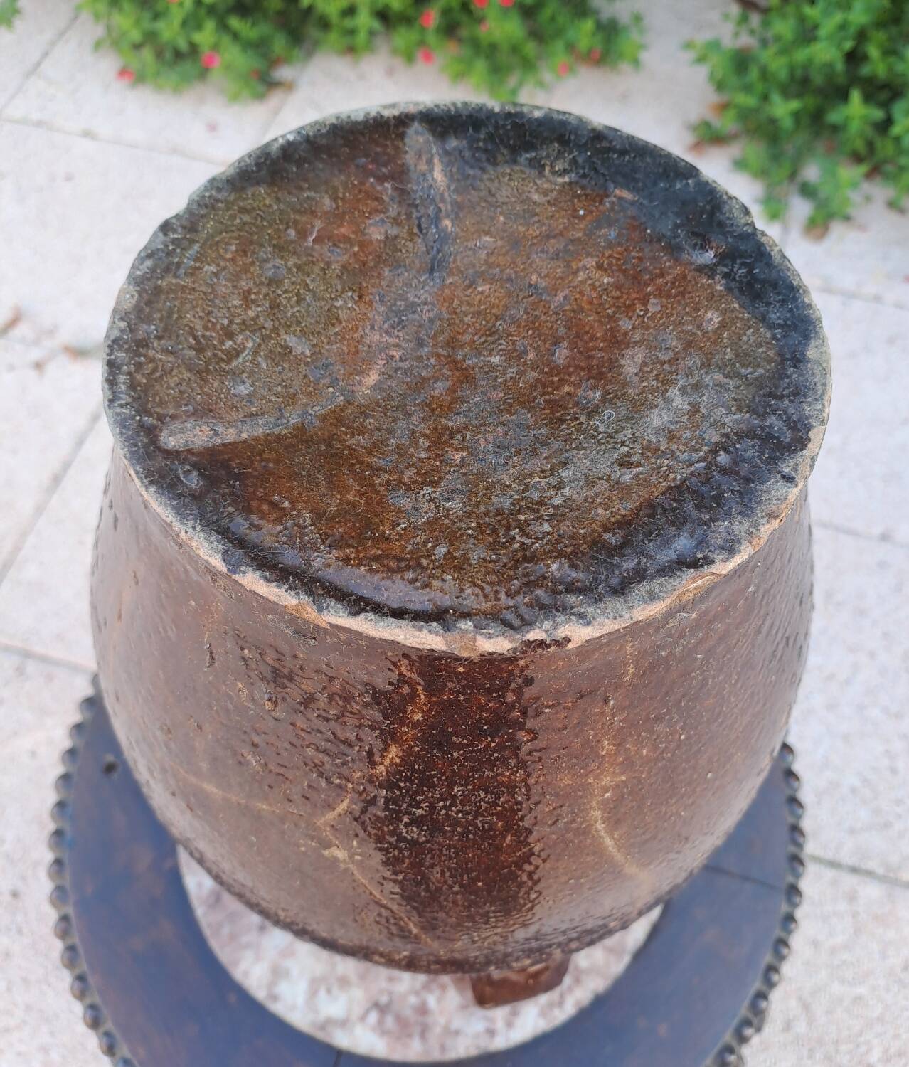 19th century glazed terracotta jug