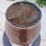 Cruche en terre cuite vernissée XIX ème