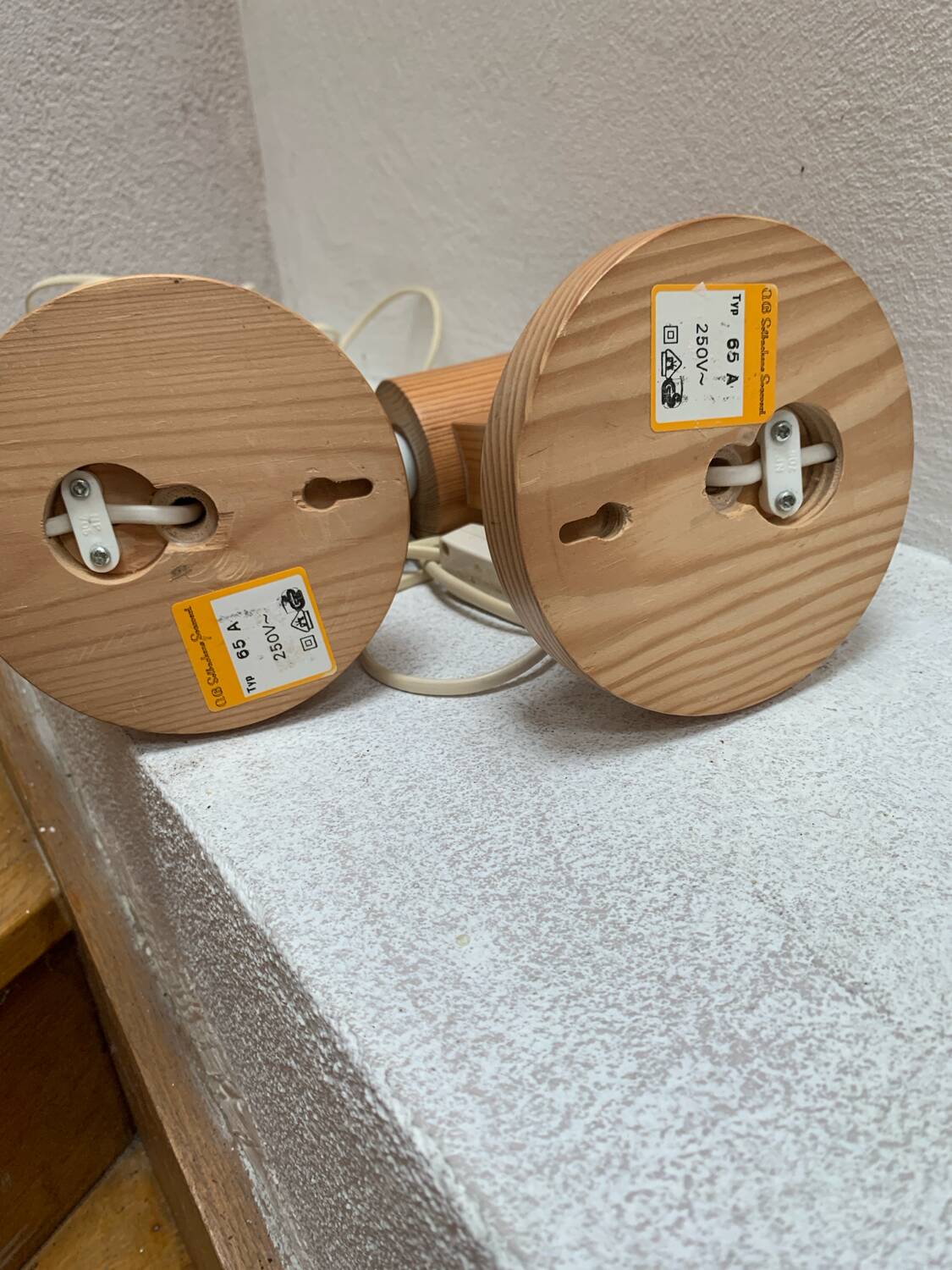 Pairs of wall lights