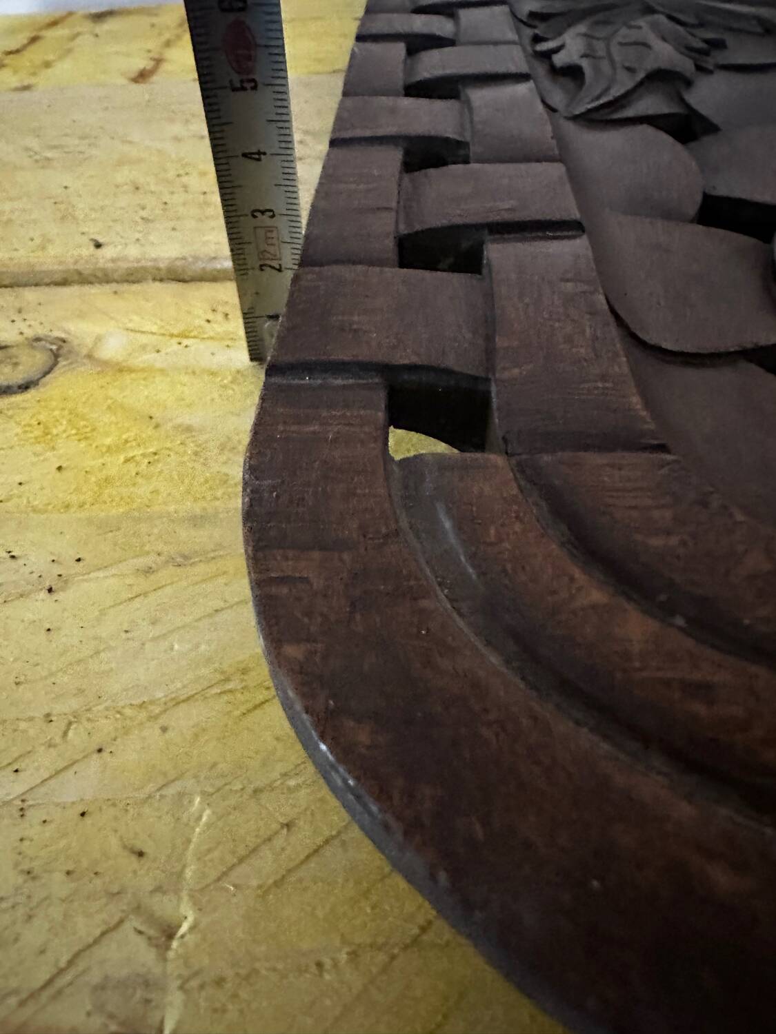 Grand Plateau/ Vintage 1950s Ashtray in Carved Wood